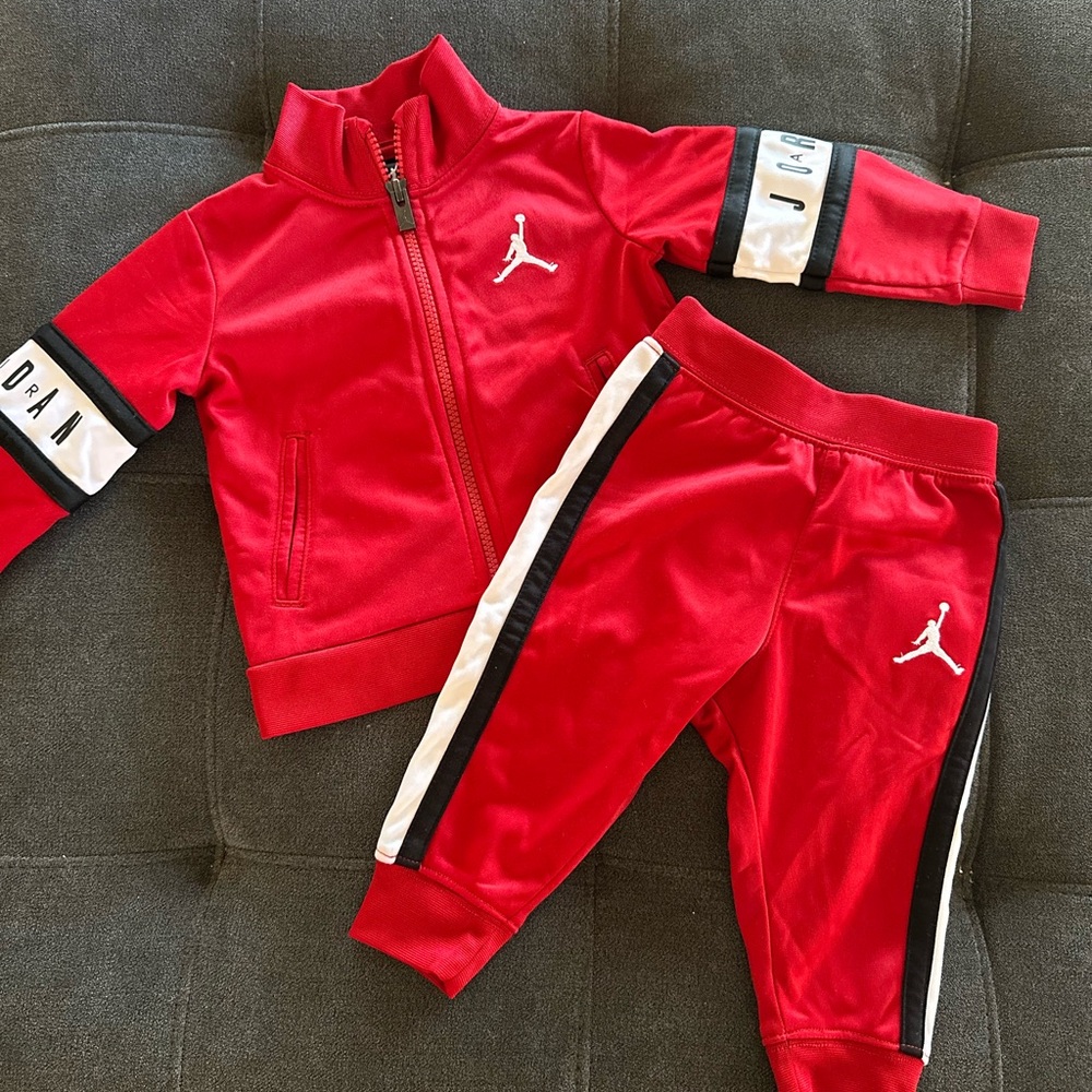 Jordan Kids Red Tracksuit Set
